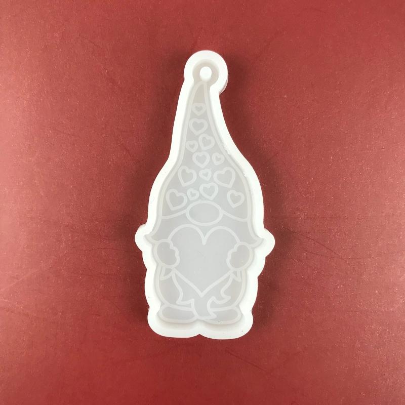 Shiny Santa Claus Little Dwarf Mold Silicone Epoxy Resin Molds DIY Necklace Jewellery Making Keychain Decoration