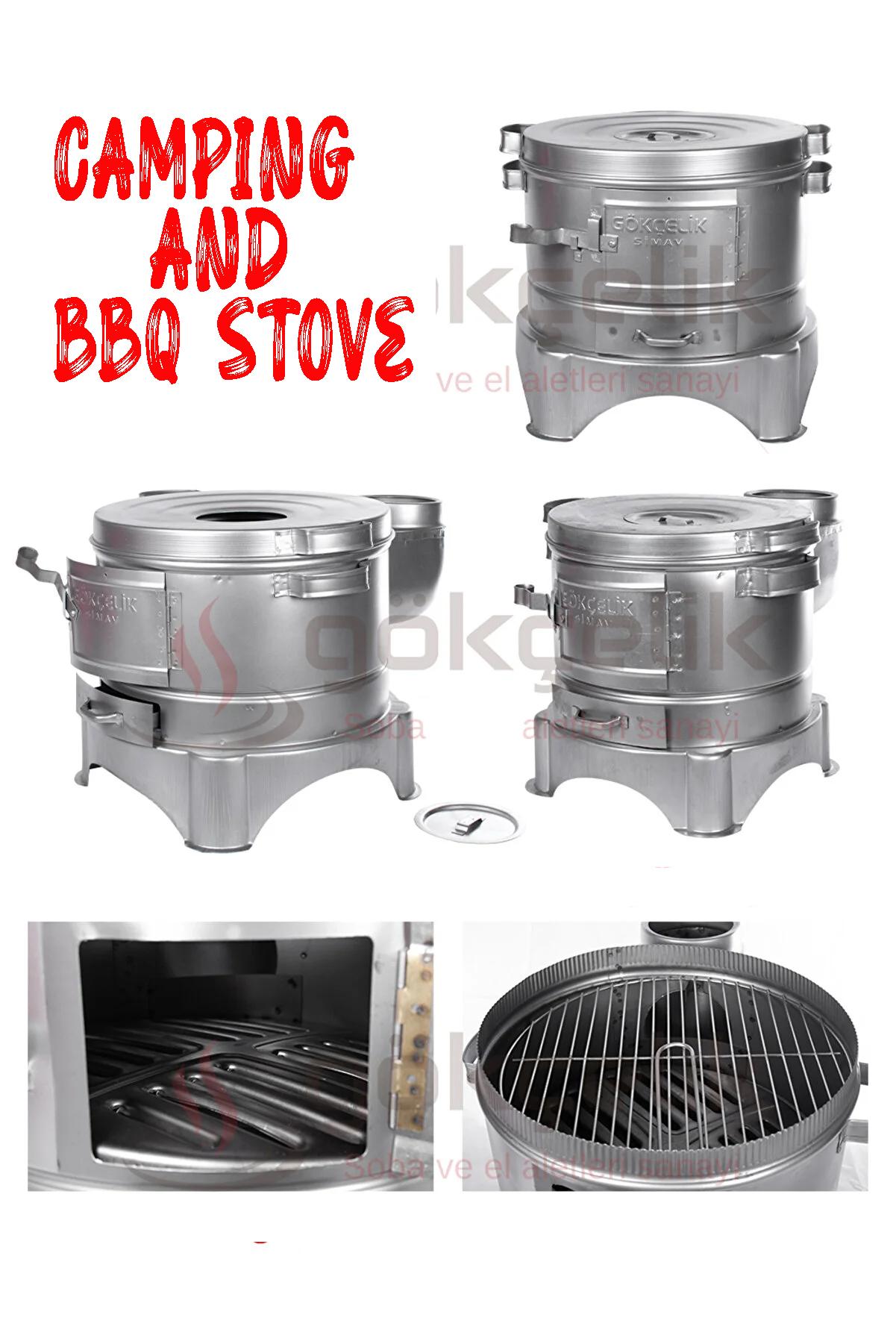 

Походная печь-барбекю Один из незаменимых предметов зимой...