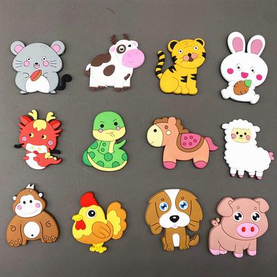 New Cartoon Magnets for Fridge Animal Fridge Magnet for Children Cute Magnets for Refrigerator Decor Magnetic Toy for Kids