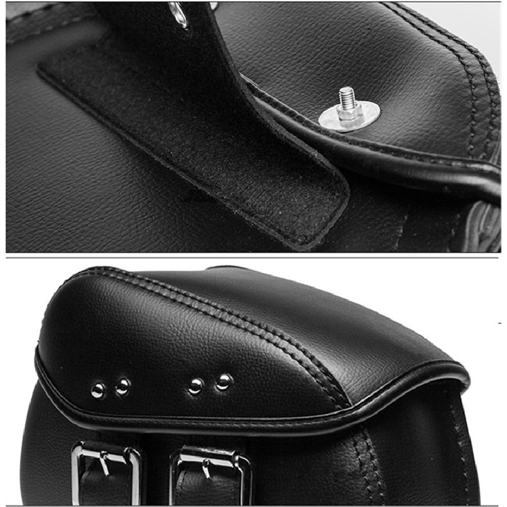 Universelles Mini-Paar Motorrad PU-Leder Seiten-Sattel-Gepäcktaschen Metallschnalle