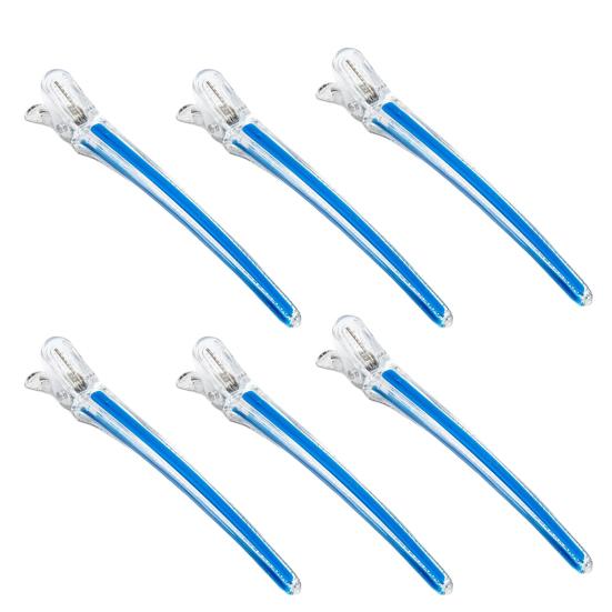 6 buc. Agrafe pentru coafură, fără marcaj, cu aplicare largă, particule de bomboane din aluminiu, detașabile, anti-alunecare, agrafe de păr crocodil de culoare