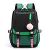Large Capacity Korean Style Backpack with USB Port Casual Solid Color Multi-compartment Laptop Bag for Students