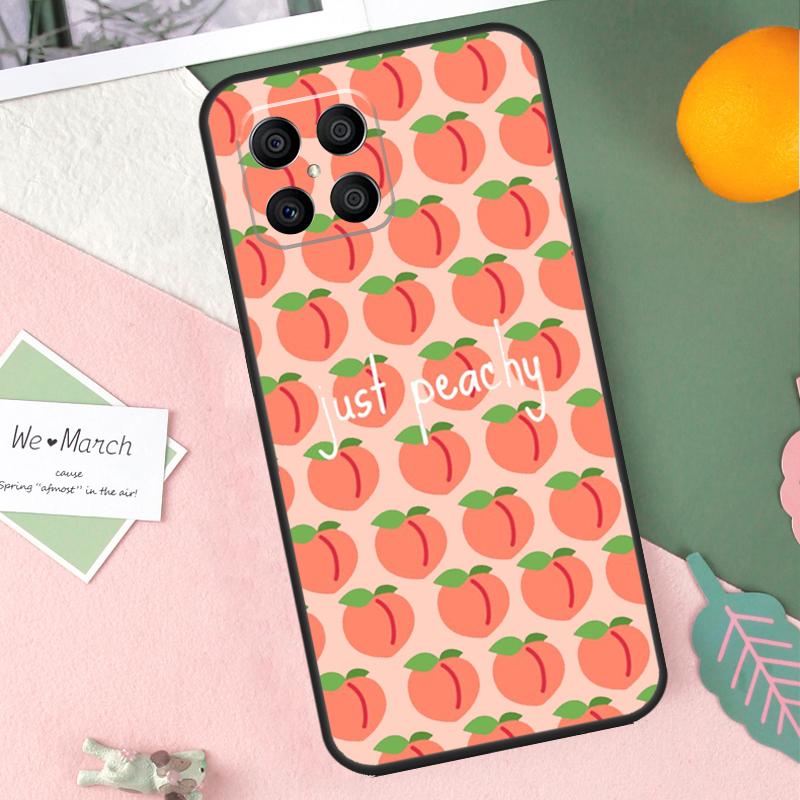 Pink Peaches Aesthetic Case For Honor 200 Lite 50 70 90 X9b X9a X8b X8a X8 X9 X9c Honor Magic 7 Pro 5 6 Lite Cover