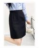 Fustă neagră profesională în formă de A pentru femei, primăvară/vară 2025, croială slim, lungime medie, ideală pentru profesoare