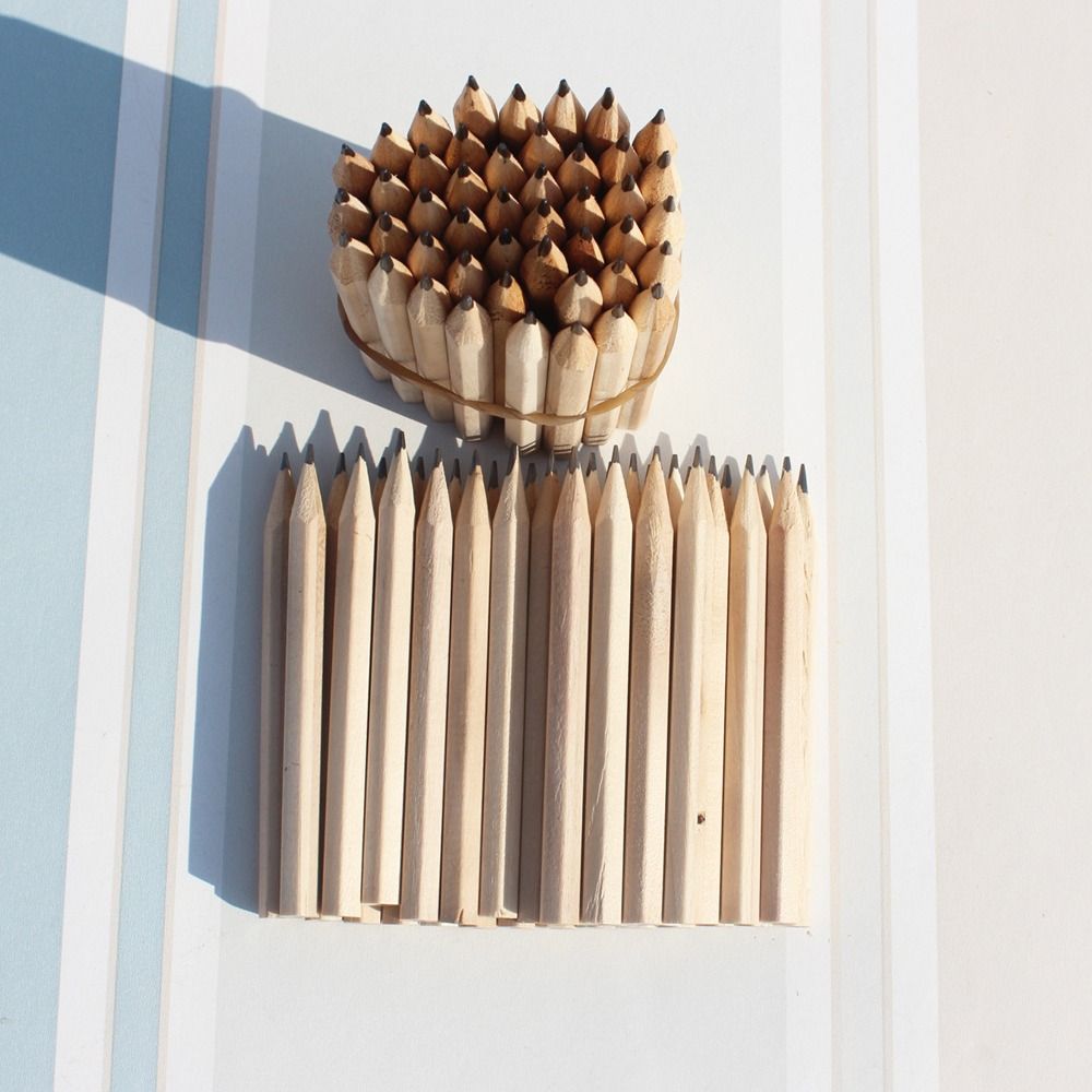 Hexagonal Short Pencils Calligraphy Sketching Pencils Beginner Wood Pencil  Stationery
