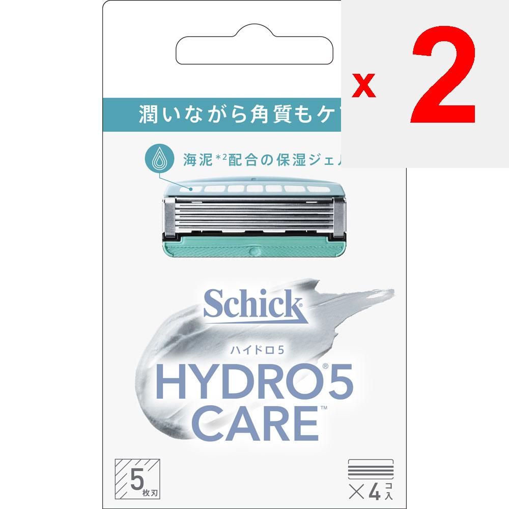 Sic Japan Schick Hydro 5 Care 4 Pcs. Men's Replacement Blades Razors for Men Be Careful Not To Injure Yourself When Replacing the Blade. Place the Use