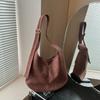 Suede bag women's large capacity autumn and winter casual shoulder messenger bag commuter tote bag