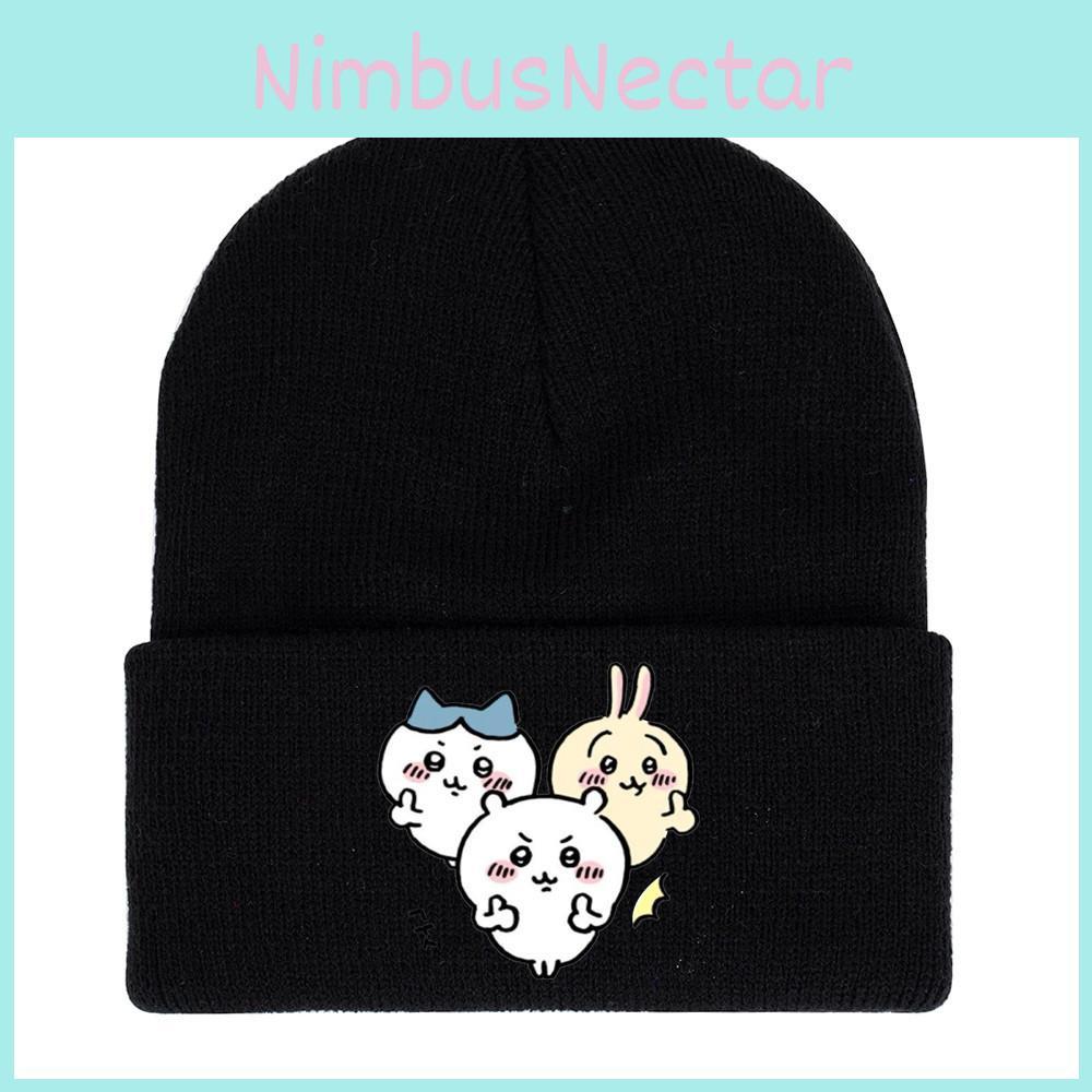 Chiikawa Usagi Round Top Dopamine Print Knit Hat For Enthusiasts Animation