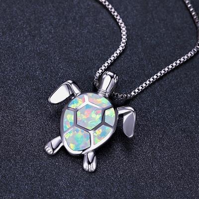 Pandantiv Broscuță Țestoasă Mică Europeană și Americană Colier Țestoasă Inimă Ocean Accesorii de Modă Bijuterii