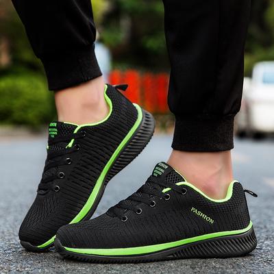 Herren Damen Sportsneaker Walking Strickschuhe Design Laufen Marathon Rennen Stoßdämpfend Leichtathletik Training/Schuhwerk Schwarz