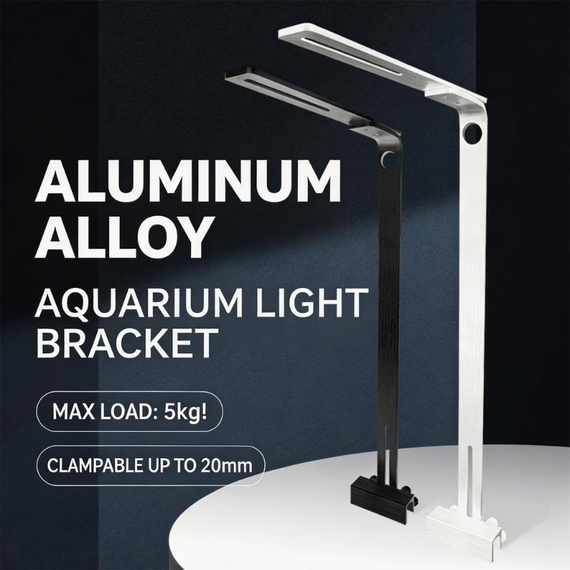 Aluminum Fish Bowl Light Stand 40cm cistern Lamp Hold grip 20cm Easy arrange And Direction Control