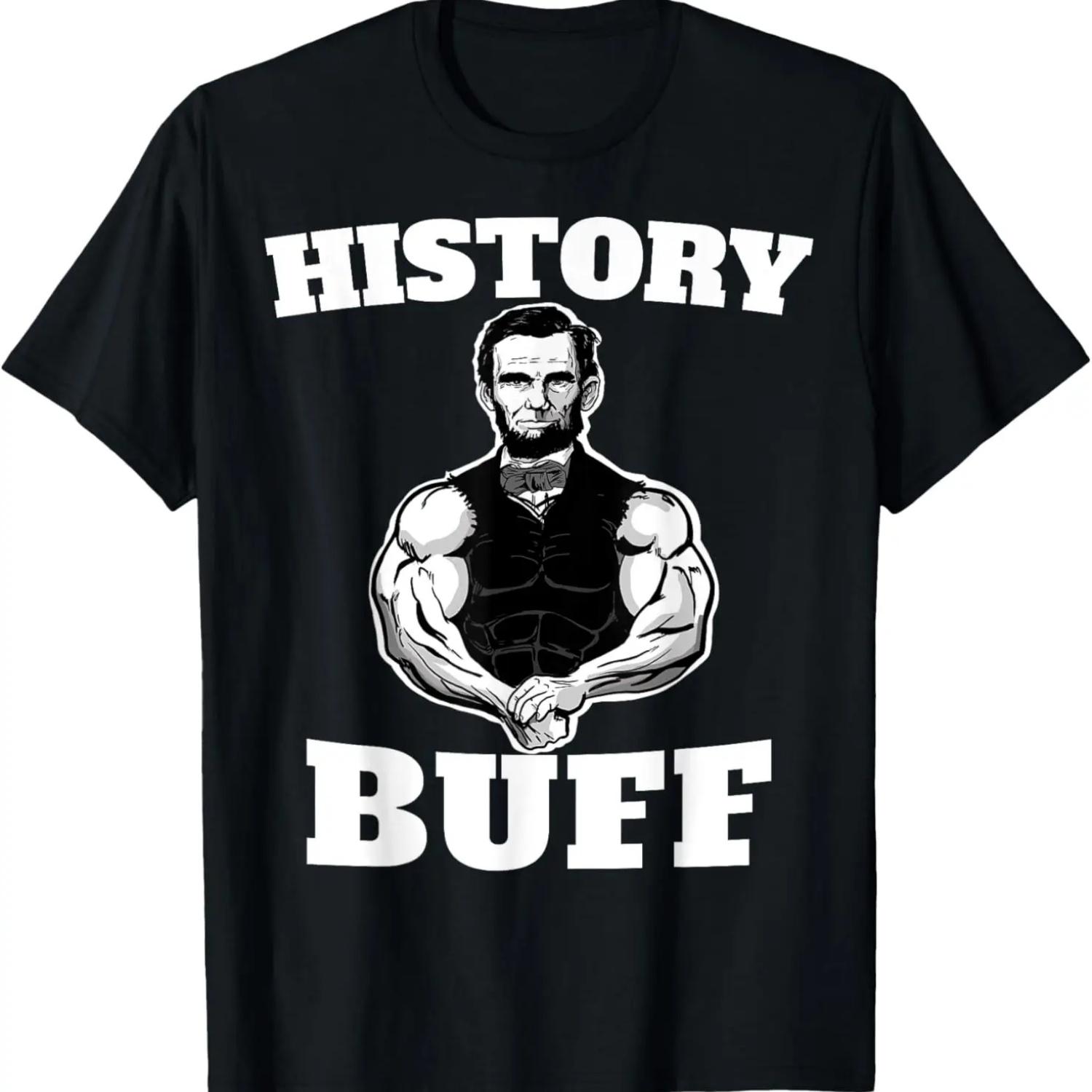 Смешная футболка для любителя истории с Авраамом Линкольном, поднимающим тяжести S