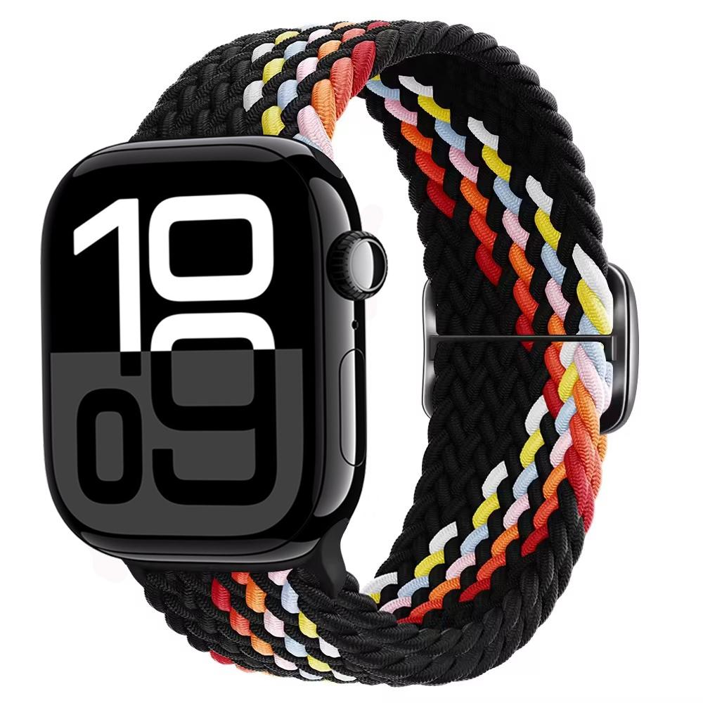 Nylon Braided Loop Band for Apple Watch Ultra/2 49mm 10 9 8 7 46mm 45mm 41mm 6 5 4 SE 44mm 40mm Elastic Strap for iWatch 3 42mm