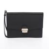 Used Pasha Business Bag Clutch Bag Leather Black Used Mens