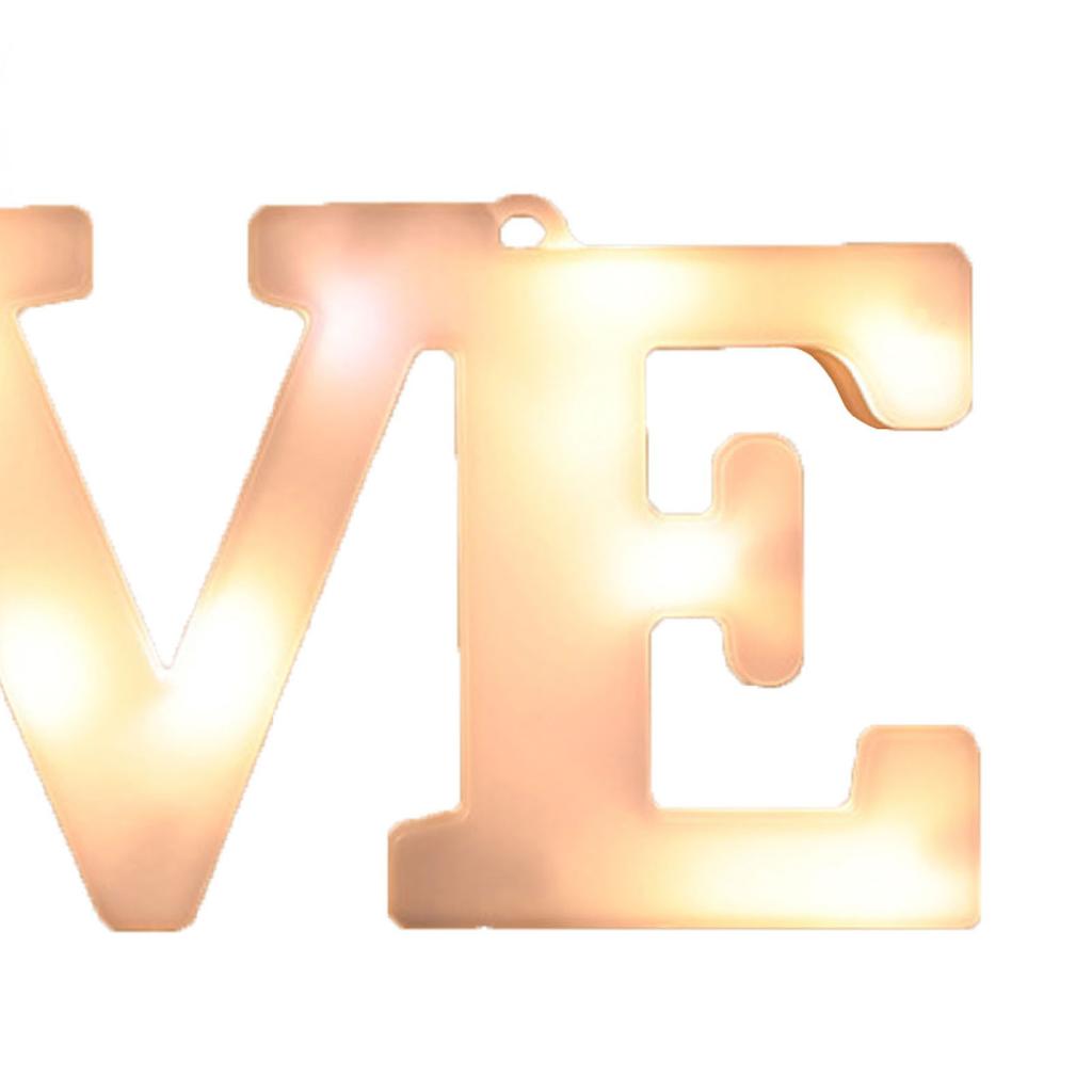 LED Love Letter Light Decorative Colorful Easy To Hang Romantic Vibe Heart Letter Light Up for
