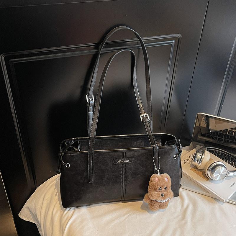 

Повседневная сумка высокого класса, Модная ретро и трендовая, Сумка на одно плечо для поездок на работу, Повседневная сумка With pendant чёрный