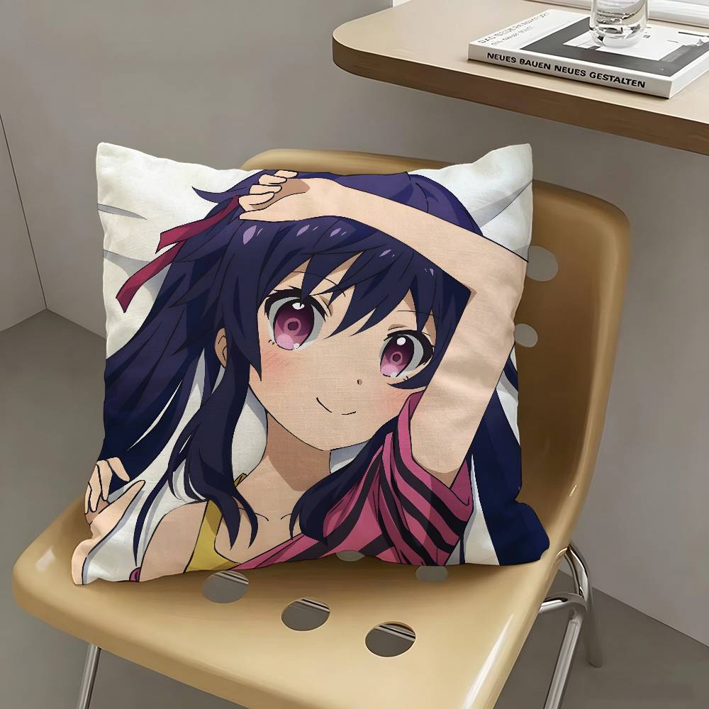 1pc Kurumi Ebisuzawa Anime Characters Pillow Case Fashion Square Pillowcase Bedroom Sofa Room Ins Decoration Leisure