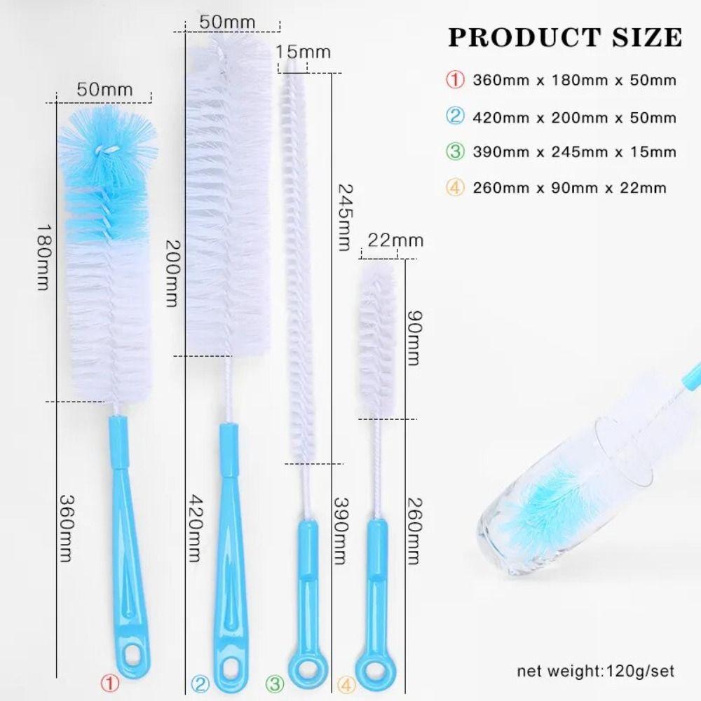 Long Handle Cleaning Brush Sets Soft Straw Washing Tools Cleaner Tools Nylon Brush  Home