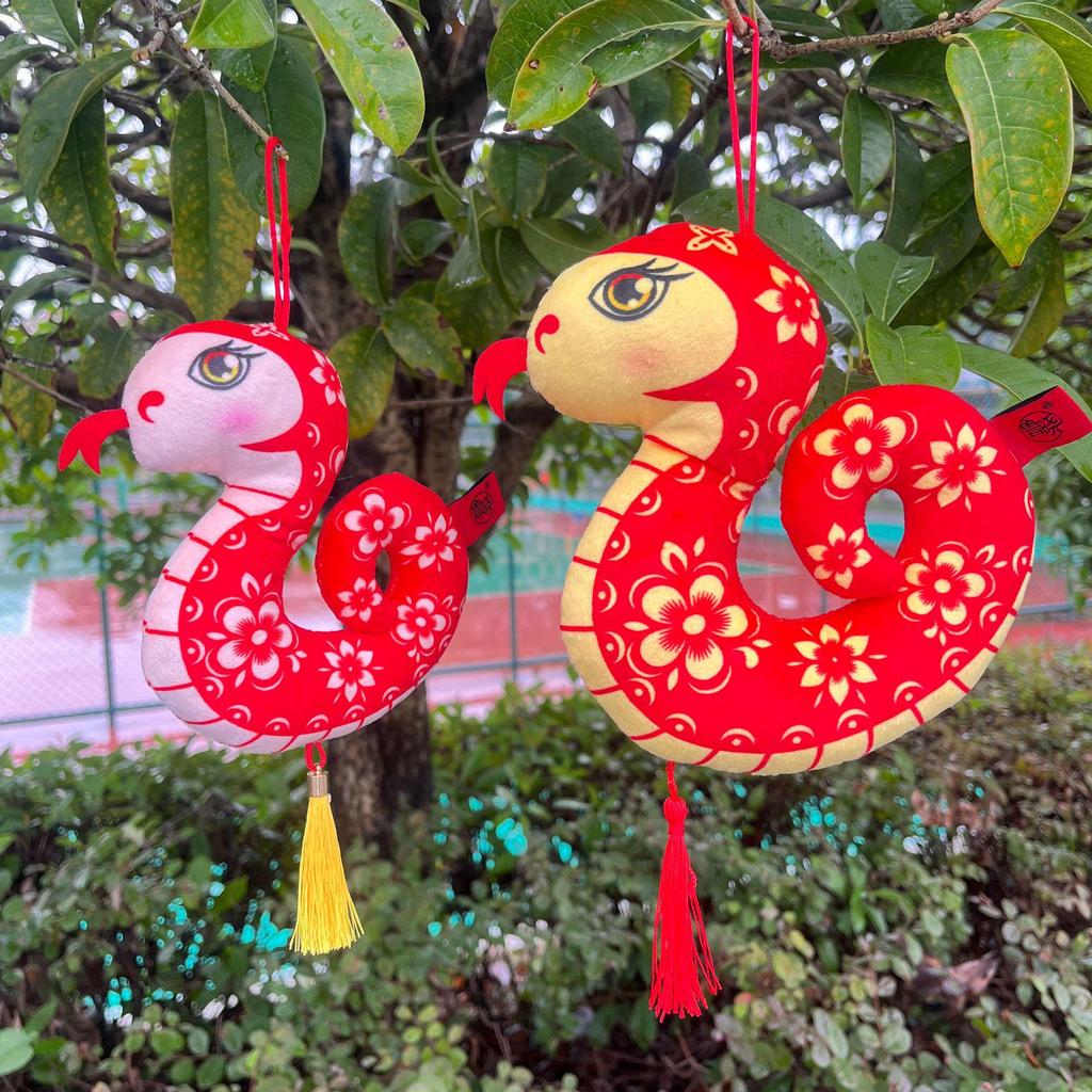 Little Snake Zodiac Year Plush Pendant: Festive Mascot & Gift