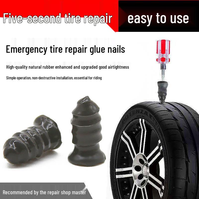 Mushroom Patch Tubeless Tire Repair Kit for Cars & Motorcycles