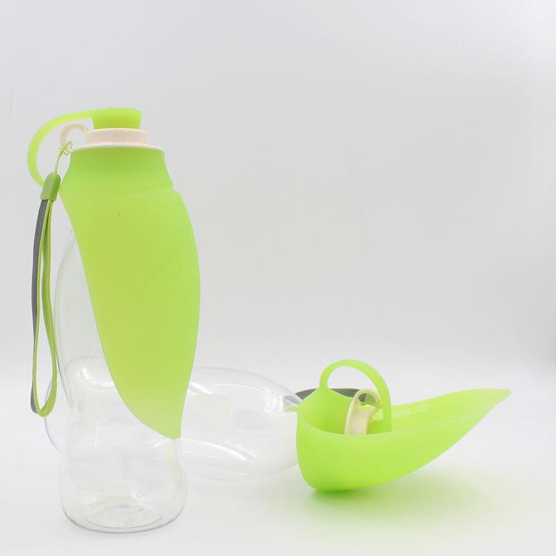 Eco-Friendly Durable Portable Pet Dog Drinking Cup Outdoor Water Feeder Bottle with Silicone & Plastic Construction оранжевый