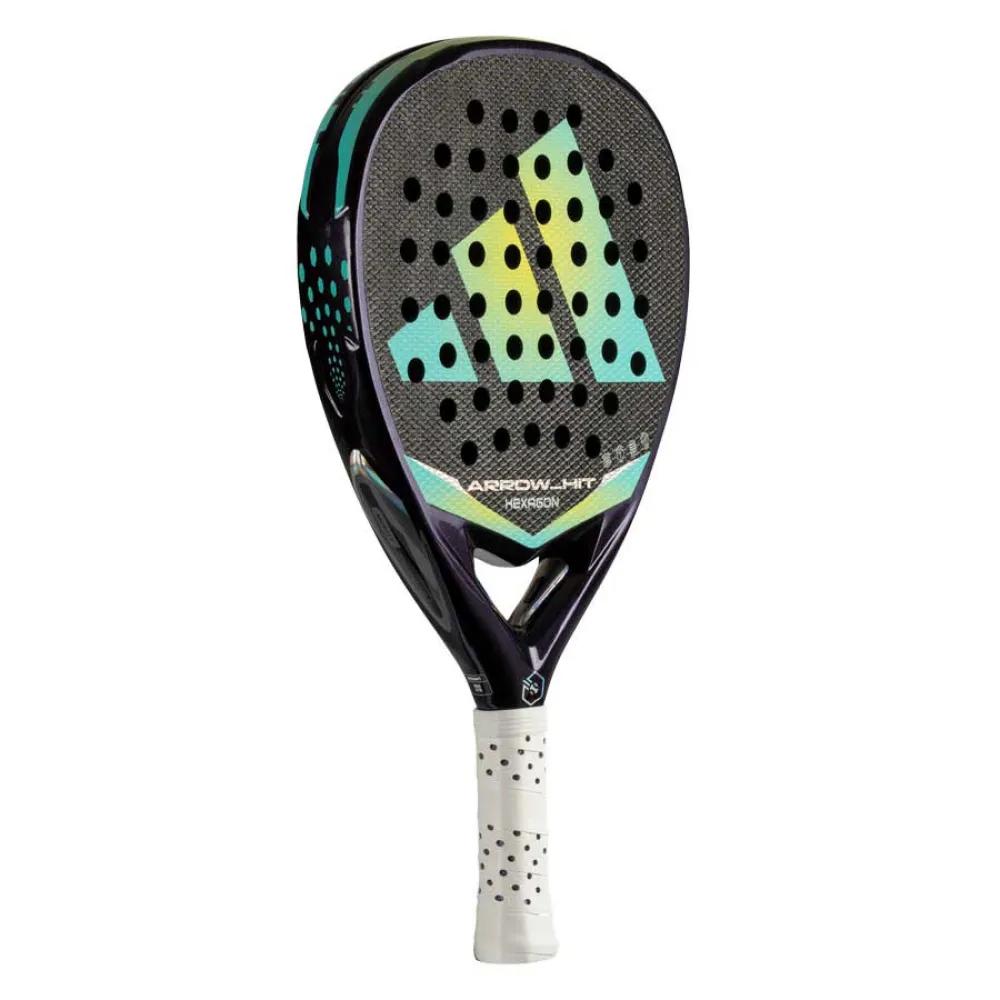 Adidas arrow hit hexagon padel racket 100% carbon green