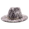 Men'S And Women'S Woolen Hats, Felt Hats, Wind Snake Pattern Retro Outdoor Men'S Jazz Hats