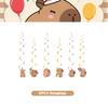 Capybara Decoration Birthday Party Favors Tableware Set Cup Plate Balloons Gift Bags Happy Banner Cake Topper Supplies for Girls