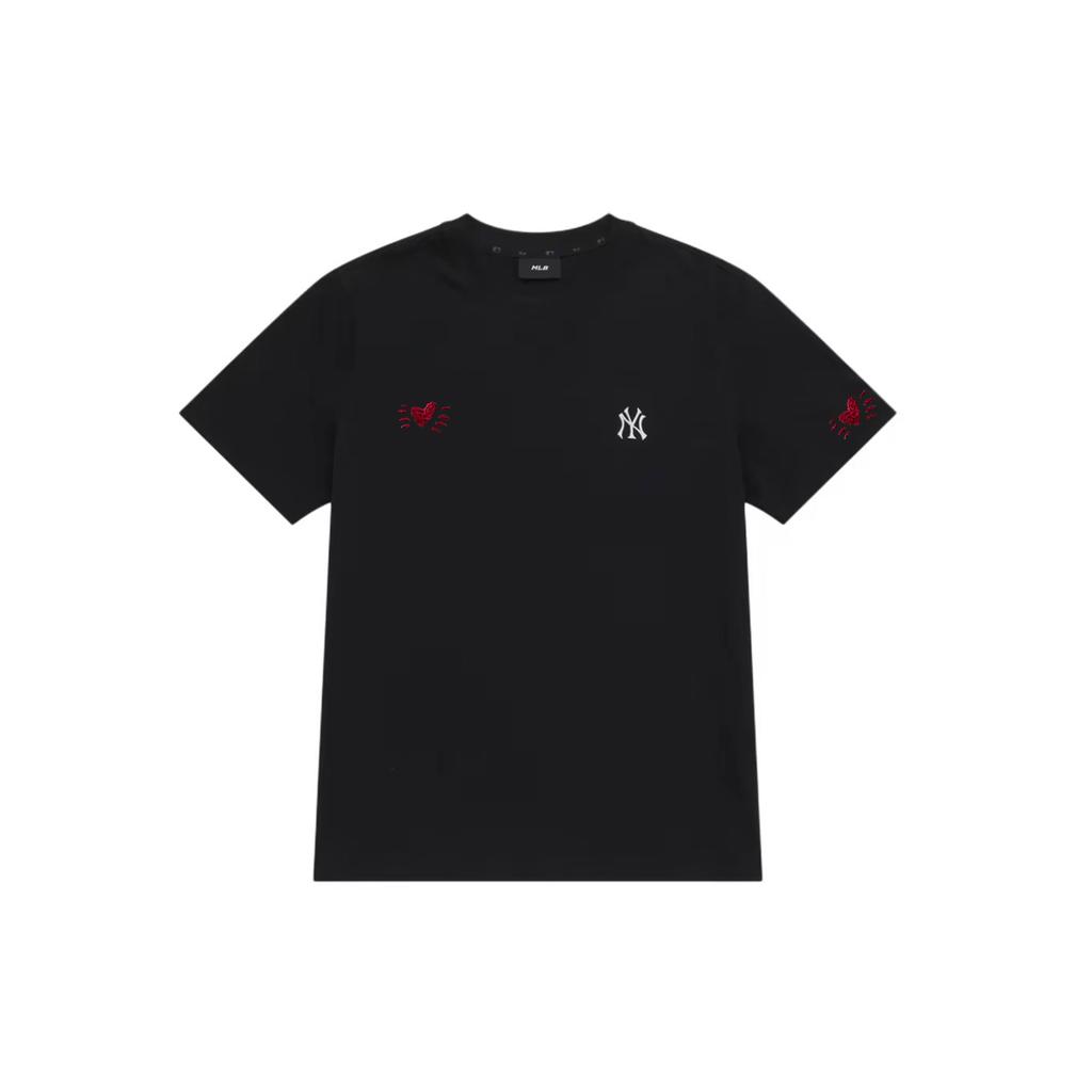 MLB T Shirts Unisex Black Crew Neck Thin 3ATSB0163-50BKS(Group51- )