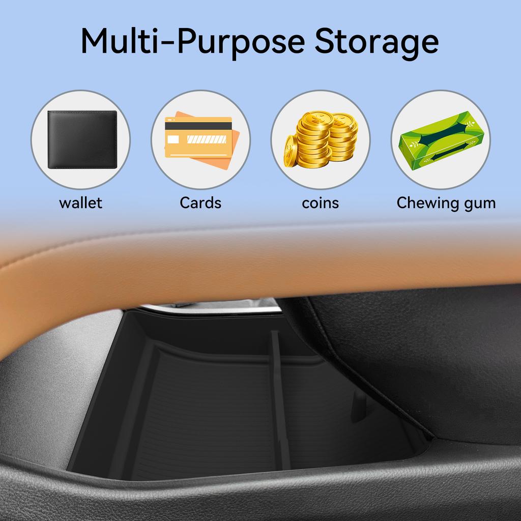 For Lexus ES 350e/350h/500e 2026 Center Console Lower Layer Storage Box Organizer Tidying Interior Accessories Car Storage Box