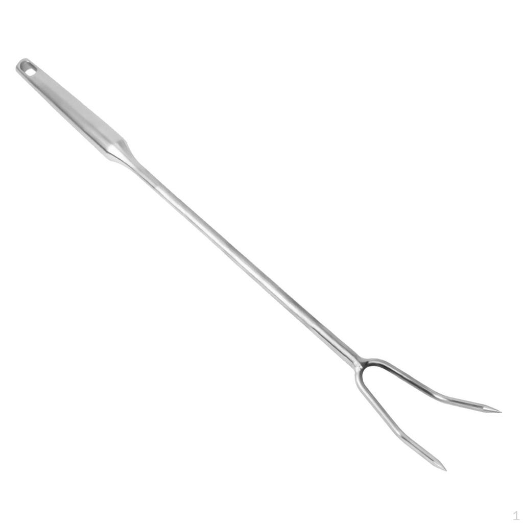 Tranchiergabel für Fleisch 304 Edelstahl Praktische Küchenutensilien Mehrfachverwendung Professionell Zweizinkig