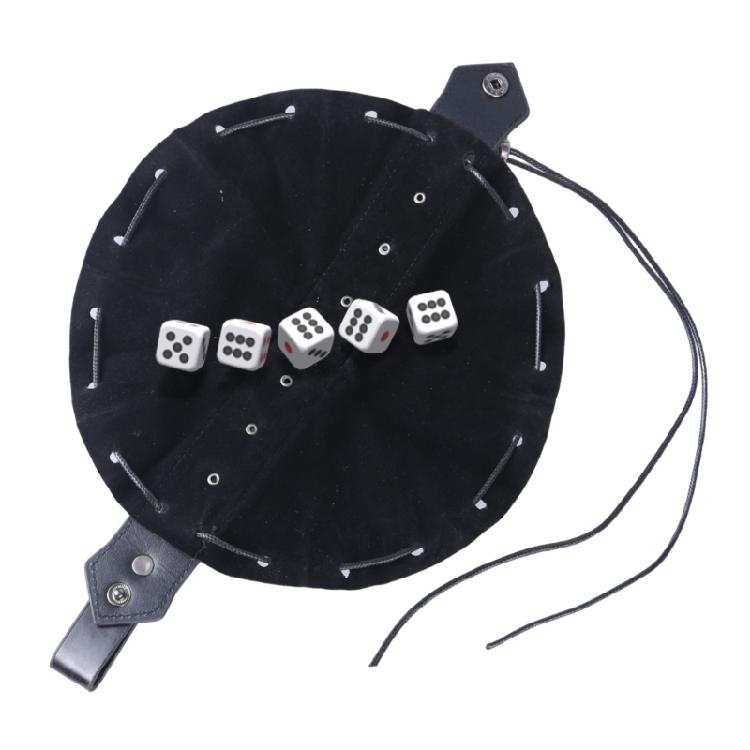 Medieval PU Leather Pouch Portable Drawstring Storage Bag Waist Pack Coin Purse Cosplay Vintage Belt Pouches Dices Bag