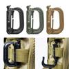 1pcs Carabiner D Locking Ring Plastic Clip Snap Type Ring Buckle Carabiner Keychain ITW Fastener