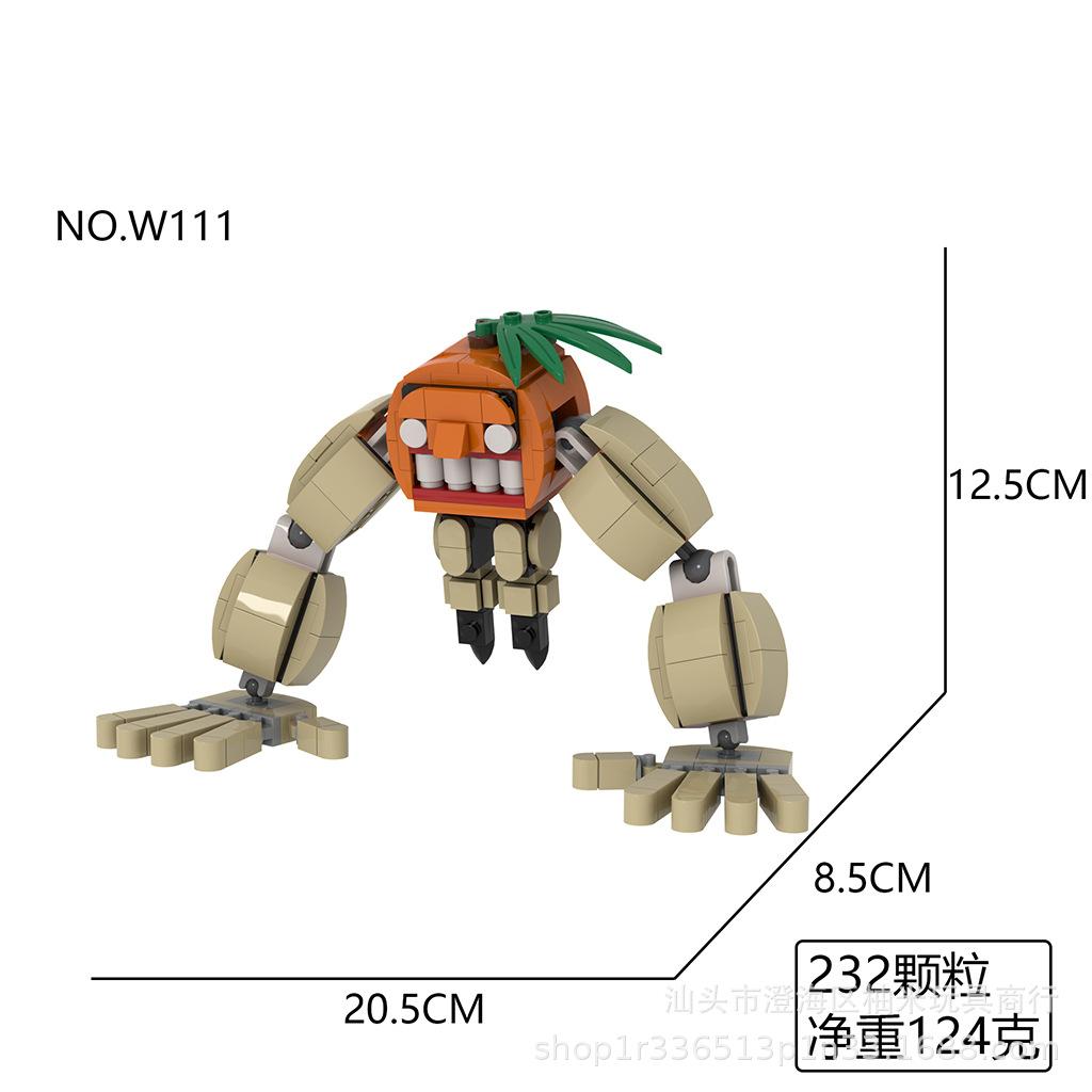 

ИИ Гора и Море Проход Тунг Тунг Сахур Деревянные Фигурки — Все Абстрактные Игрушки-Орнаменты из Строительных Блоков