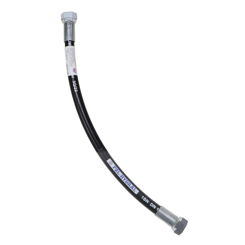 Hydraulic hose pipe thread M22x1.5 straight -500mm DN12-1SN 532-631-105-510, 7214/07-103/1 UNHZ 500 Cyklop (AA-13-500, P11P11) 16MPa PZL HYDRAL