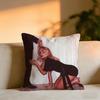 Sabrina Carpenter Album Cushion Cover Cozy Velvet Throw PillowSoft Warm Cushion For Sofa  Bed