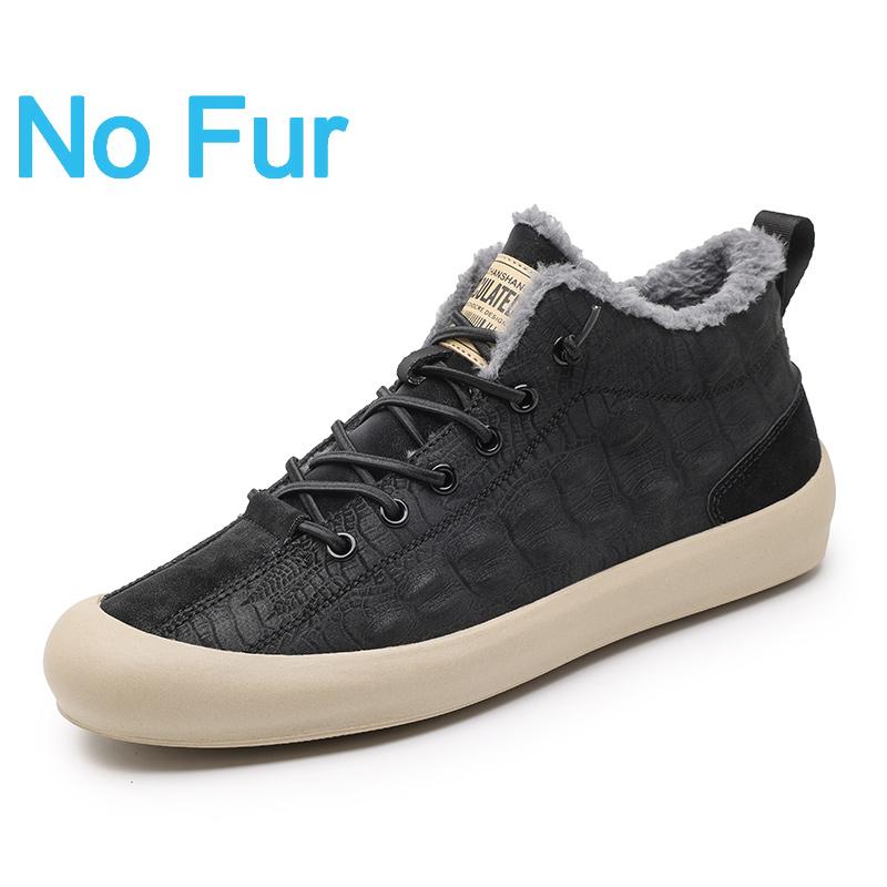 

Модные мужские зимние теплые хлопковые туфли Модные плюшевые удобные нескользящие сноубутсы с крокодиловым узором для прогулок на открытом воздухе Повседневная обувь 44