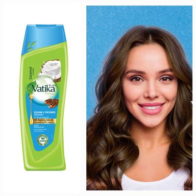 Volume & Thickness Shampoo Coconut & Castor Oil Vatika for Thin & Limp Hair