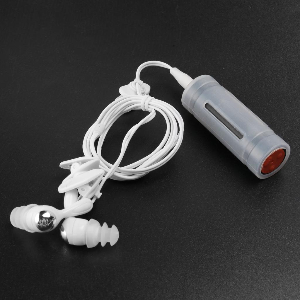 AA58 4GB USB MP3 přehrávač vodotěsný plavání potápění surfování černá sluchátka FM rádio