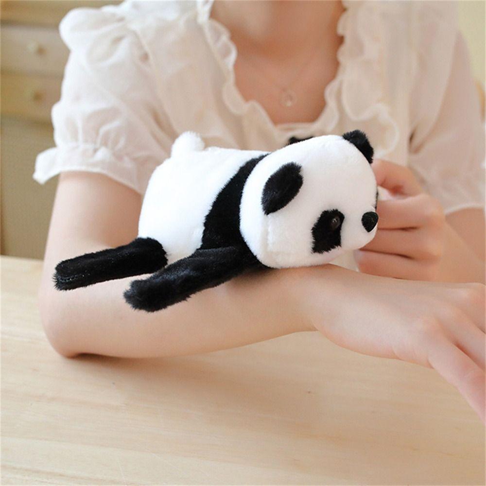 Stuffed Animal Panda Wristband Wrist Decoration Clap Circle Toy Plush Hand Ring Birthday Present