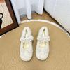 Cute Mary Jane Shoes Gentle Year Pair of Fluffy Shoes CM Evening Wind Soft Cute Night Height Increase 3 Bow