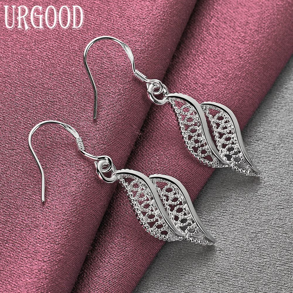 925 Sterling Silver Fashion Pendant Earrings Wedding Jewelry