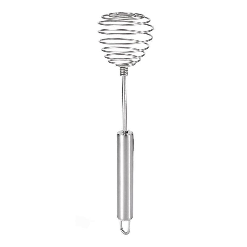 

1 Pieces Stainless Steel Spring Whisk Cream Egg Beater Gravy Cream Hand Mixer Kitchen Tool Accessories серебряный