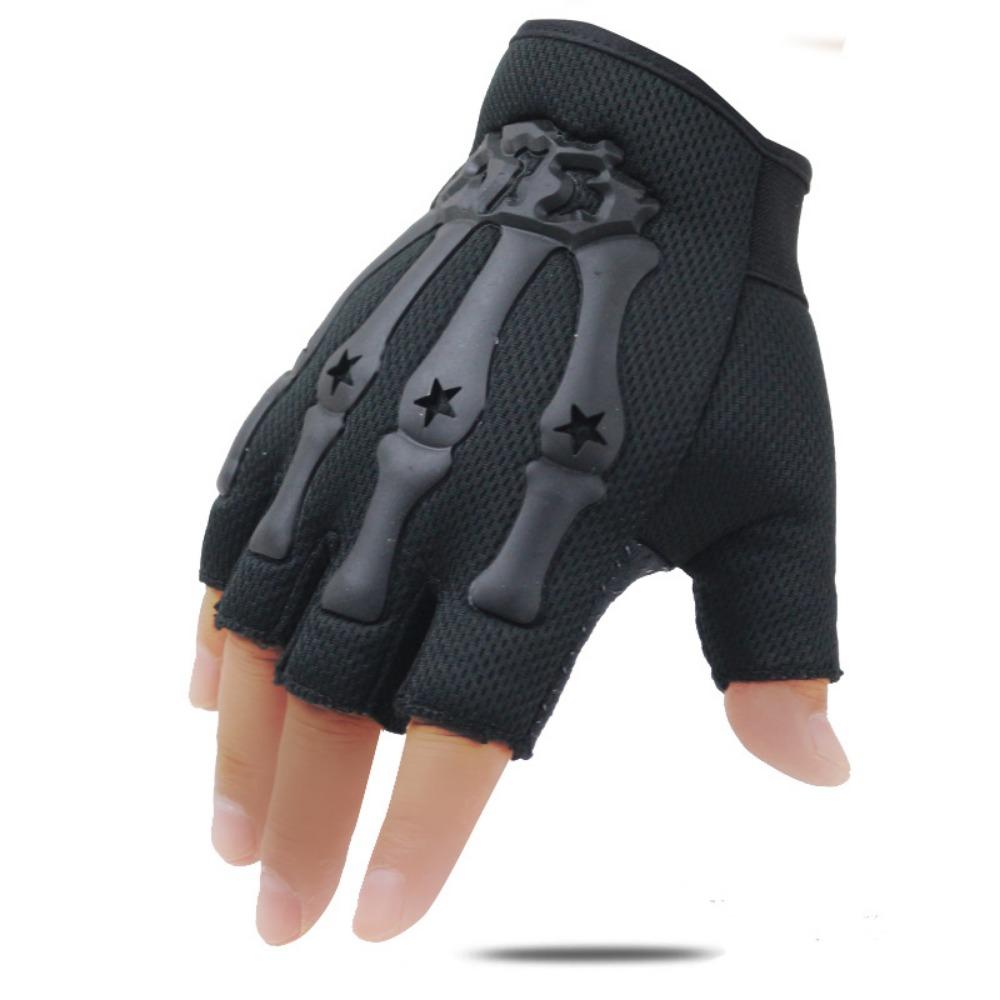 

Велосипедные перчатки без пальцев Bone Claw Seal Tactics Летние мужские перчатки для фитнес-тренировок на открытом воздухе Мотоциклетные перчатки с открытыми пальцами для езды One Size