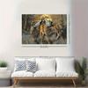 1Pc Howling Wolves Tapestry Wall Hanging, Decorative Fabric Poster for Bedroom, Living Room, Dorm & Home Decor