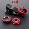 3 in1 Fisheye Wide Angle Micro Camera Lens for iPhone Xiaomi Redmi 3IN1 Zoom Fish Eye Len on Smartphone Lenses with Phone Clip