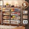 Chinese Style Multi-Layer Snack and Produce Trolley
