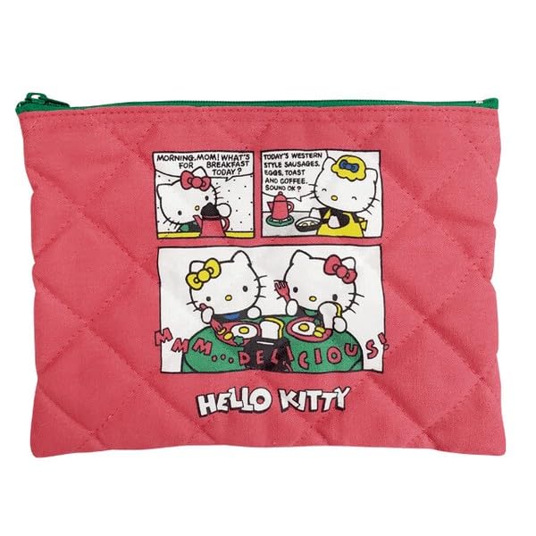 Hello Kitty 50th Anniversary Quilted Pouch Comic