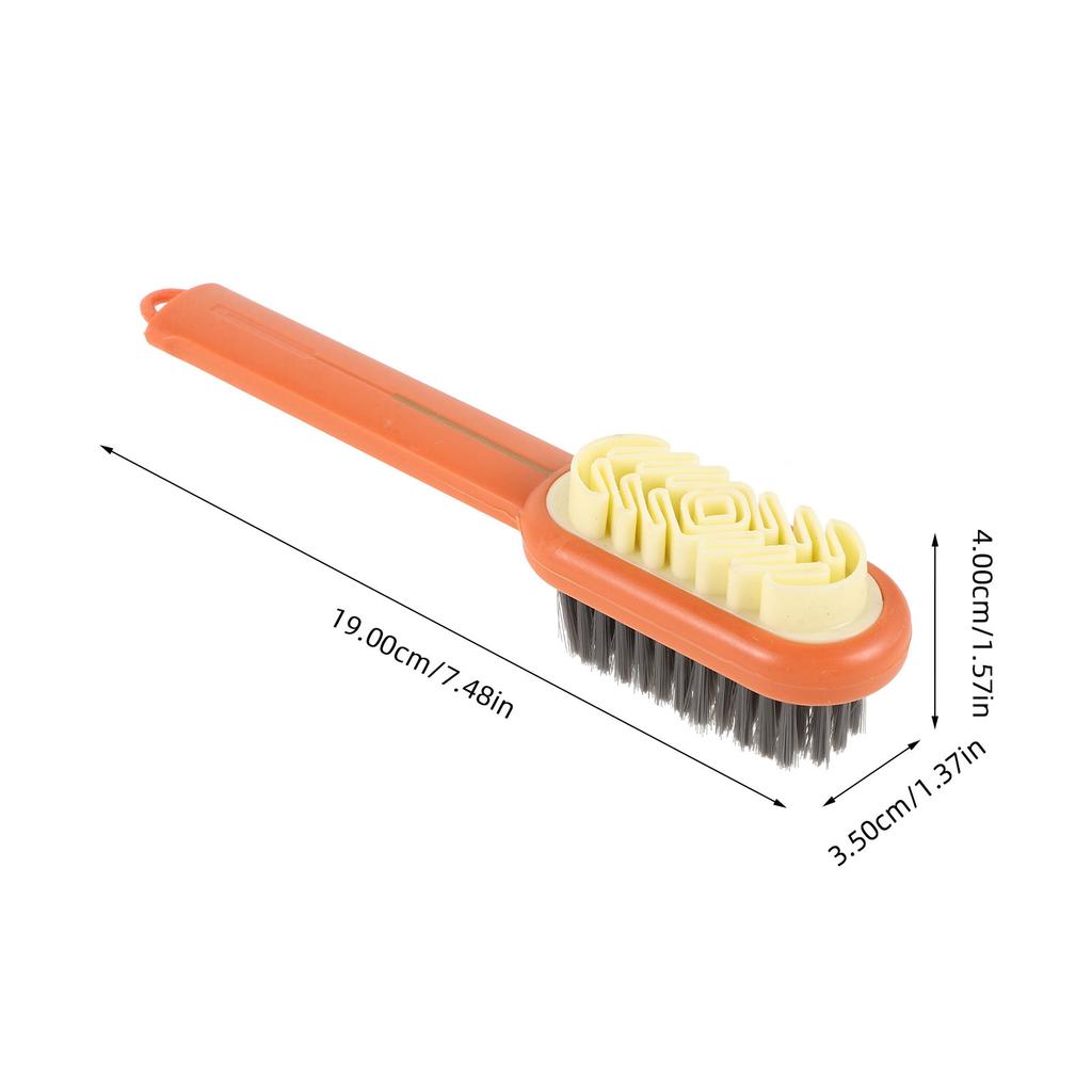 Soft Bristle Multifunctional Scrub Brush For Shoes Clothes Laundry Bathroom Cleaning Portable Stain Removal Household Cleaning