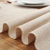 Scandinavian Style Woven Table Runner Cotton Linen Christmas Decor Solid Color Fringe Jute Tea Table Cover